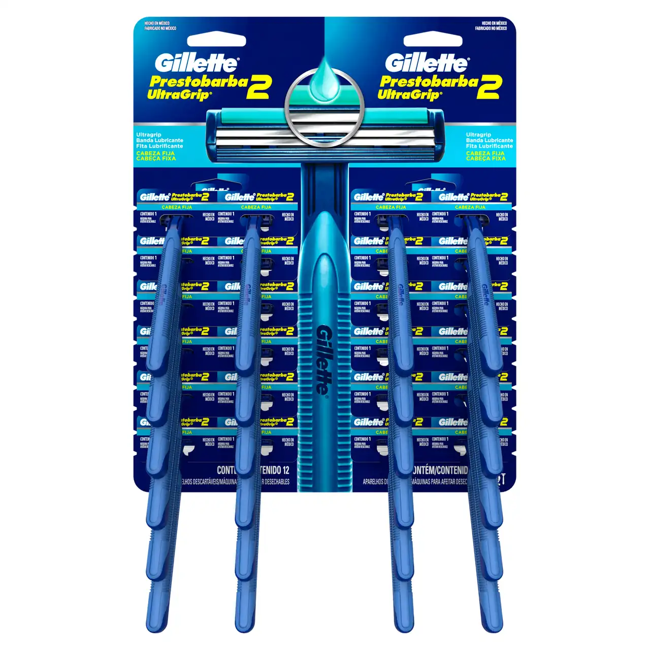 GILLETTE RISTRA PB2X24 MASC 168 G