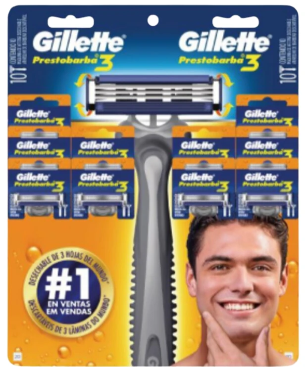 GILLETTE RISTRA PB3X10UN MASC 120GX12RIS x 12 Uds.