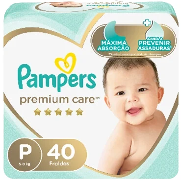 PAMPERS PAÑALES PREMIUM CARE PEQ 732 G x 4 Uds.