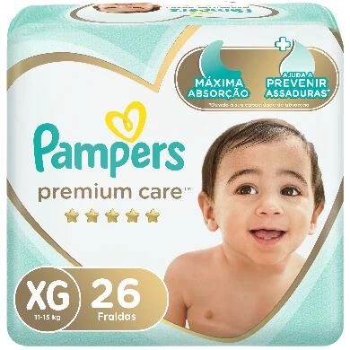 PAMPERS PAÑALES PREMIUM CARE XGD 729 G x 8 Uds.