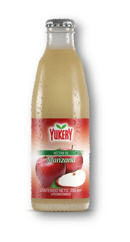 YUKERY MANZANA Botella 250 ml x 12 Uds.