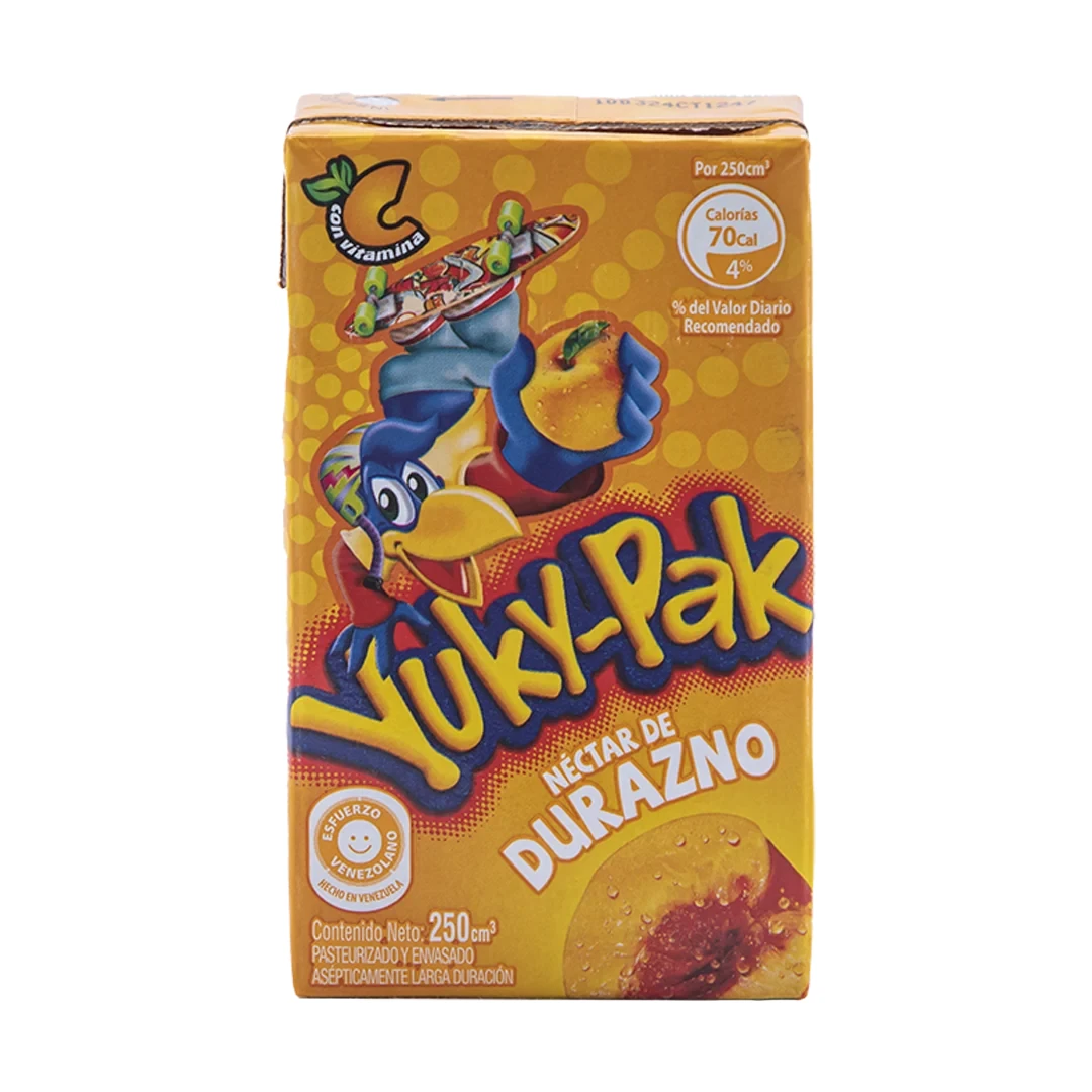 YUKYPAK DURAZNO LD 250 ML x 24 ml