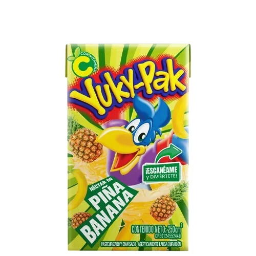 YUKYPAK PIÑA BANANA LD 250 ML x 24 ml
