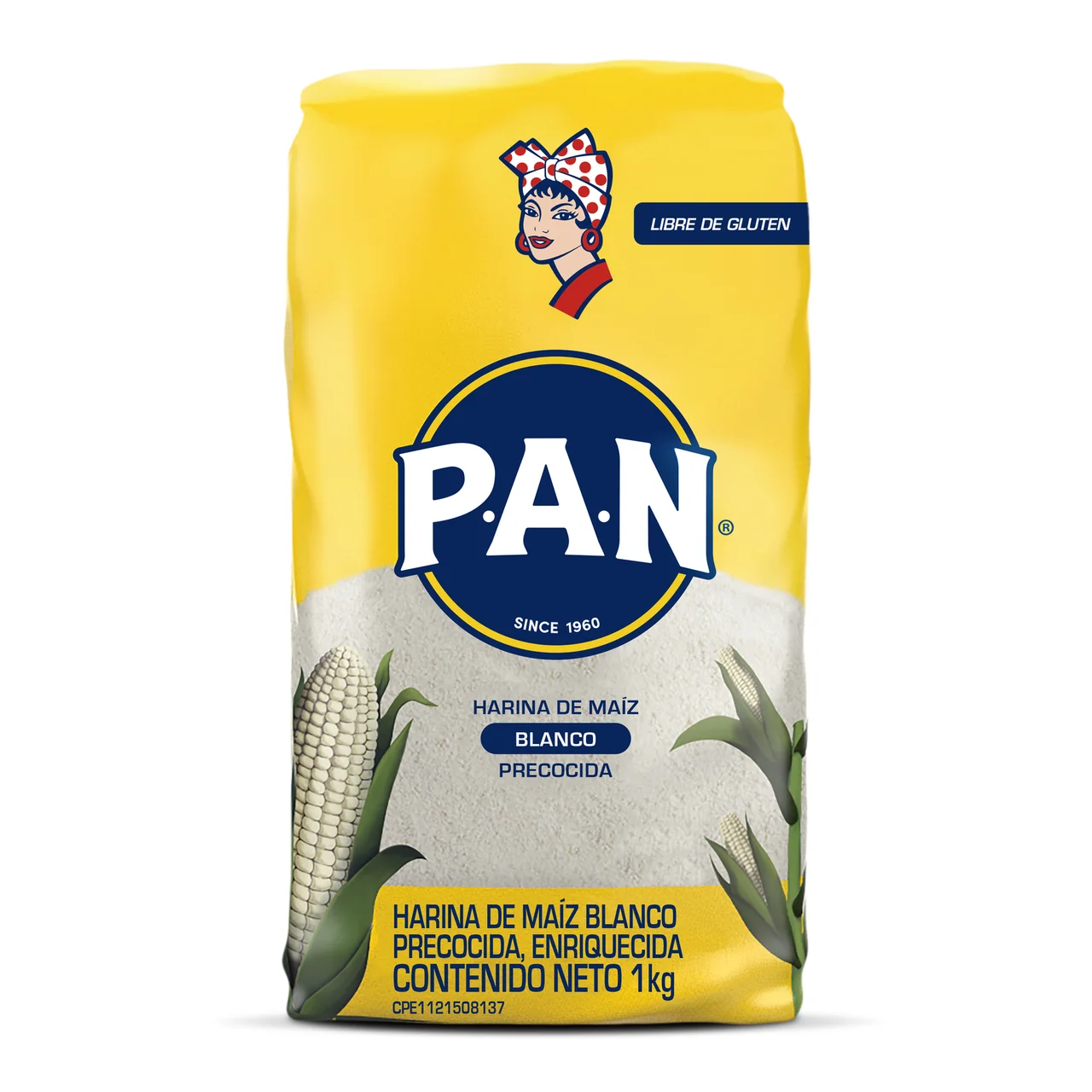 HARINA MAIZ LIBRE DE GLUTEN 1 KG x 20 Uds BOPP 20 (E)