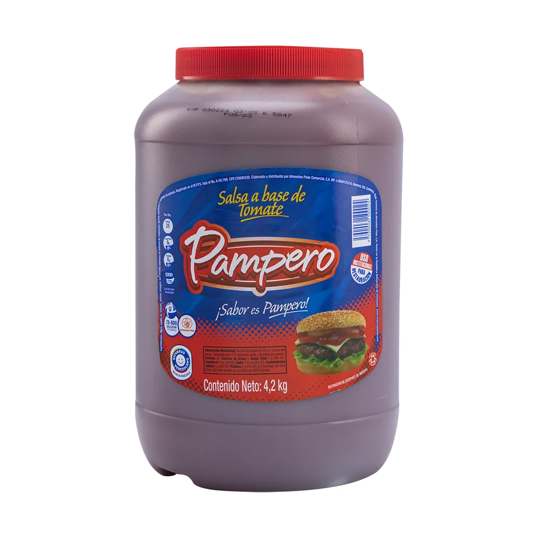 [T449] PAMPERO SALSA BASE TOMATE 4.2 KG x 4 Uds. CFH