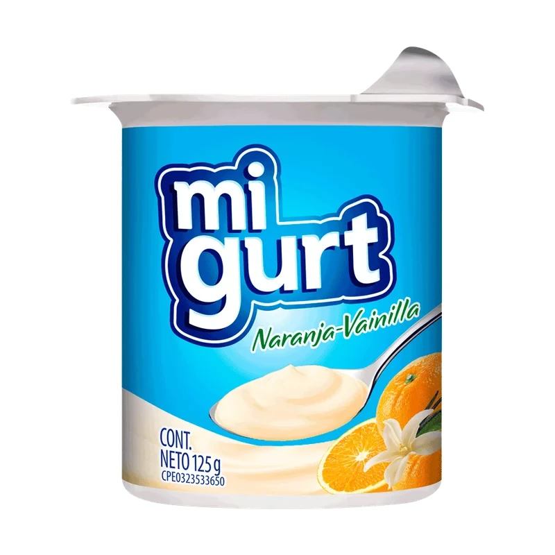 [Y070] YOGURT FRUTA NARANJA-V 125 G x 24 Uds.