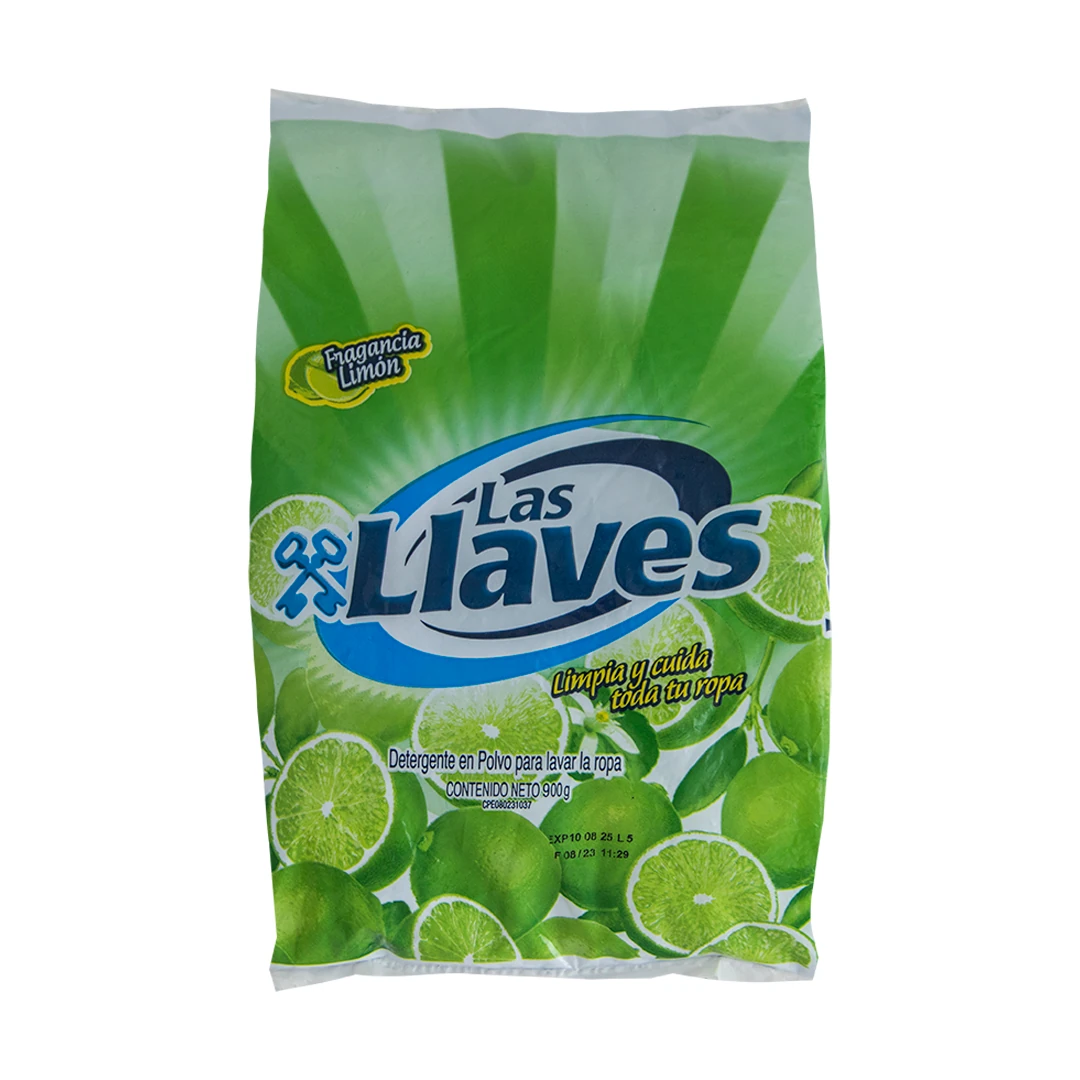 [L073] LAS LLAVES DETERGENTE LIMON 900 G x 20 Uds.