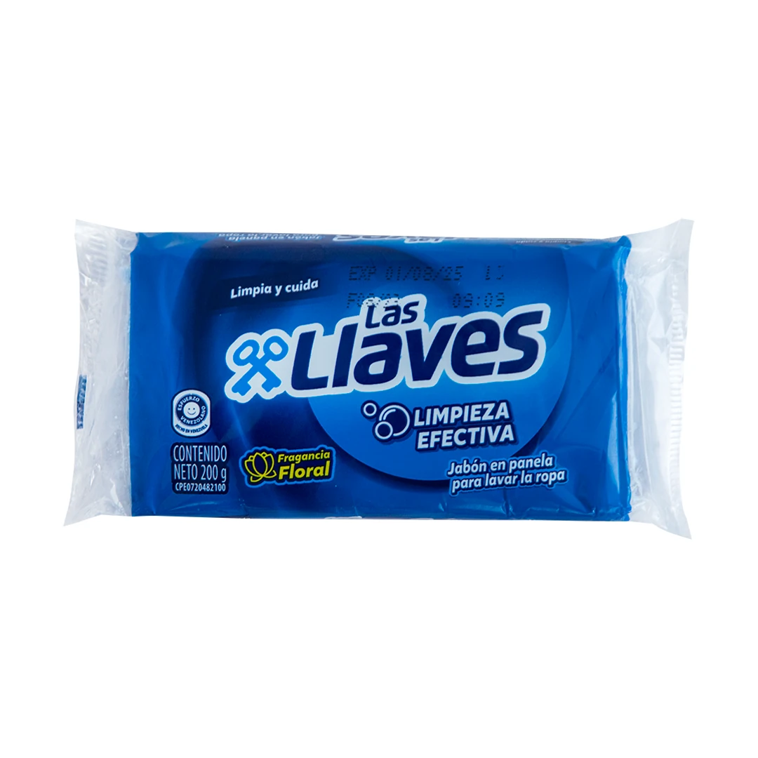 [L376] LAS LLAVES JABON TRAD. FLORAL 200 G x 44 Uds.