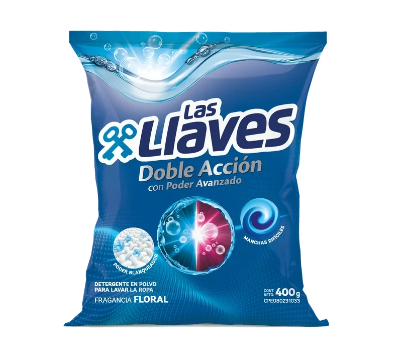 [L406] LAS LLAVES DETERGENTE FLORAL 400 GX16Uds.