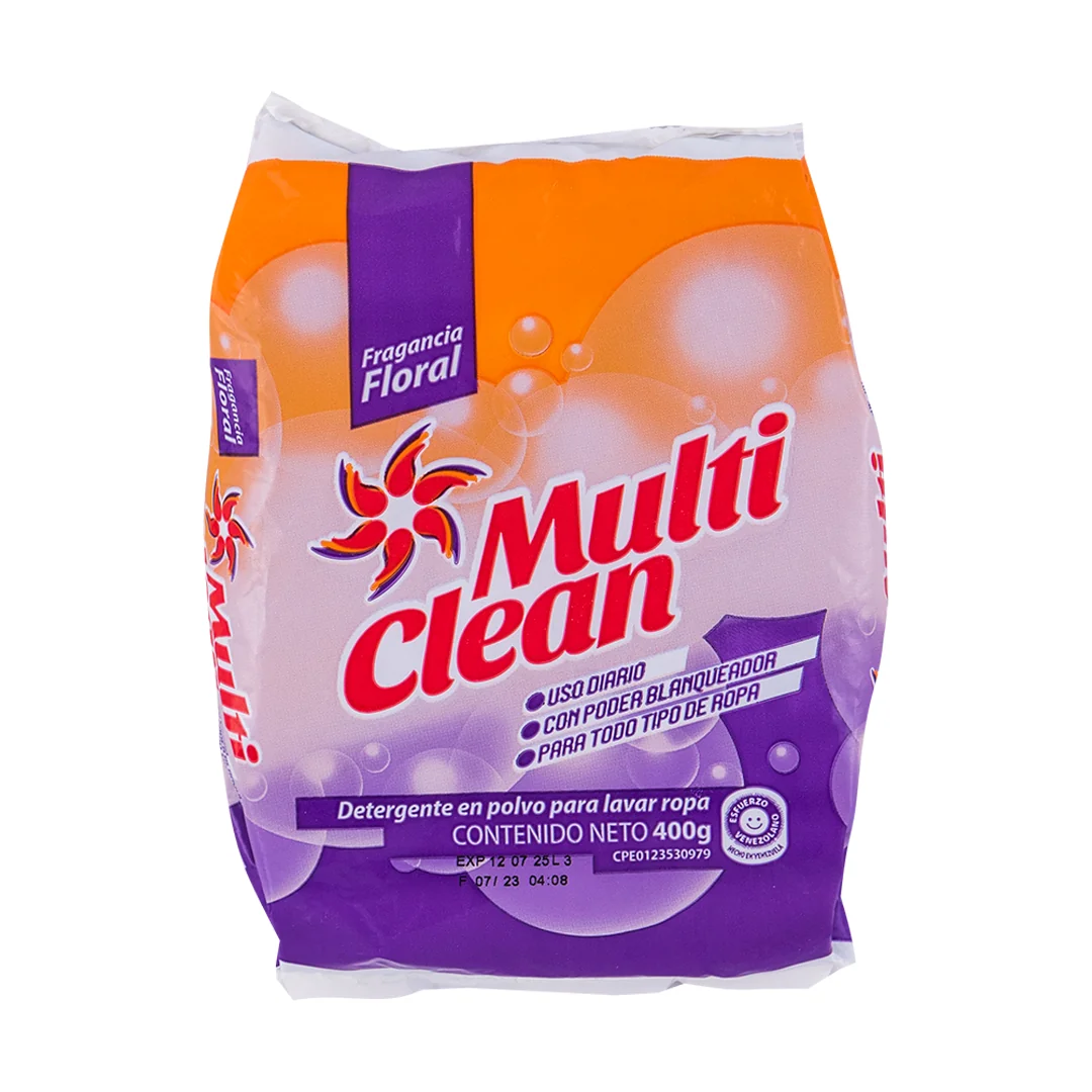 [L391] MULTI CLEAN DETER FRAG FLORAL 400 G x 30 Uds.