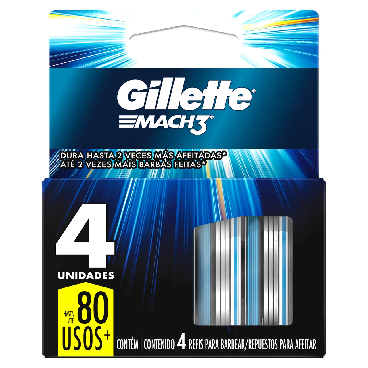 [80341314] GILLETTE MACH3 CARTUCHOX4 20 G x 72 Uds.