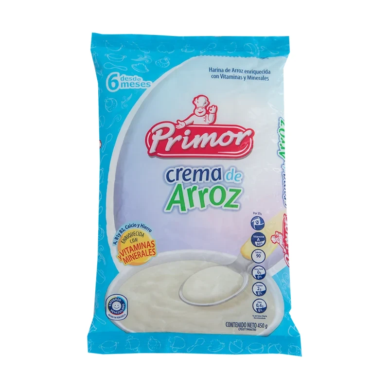 [H381] PRIMOR CREMA ARROZ ENRIQ 450 G (BOLSA) x 16 Uds.