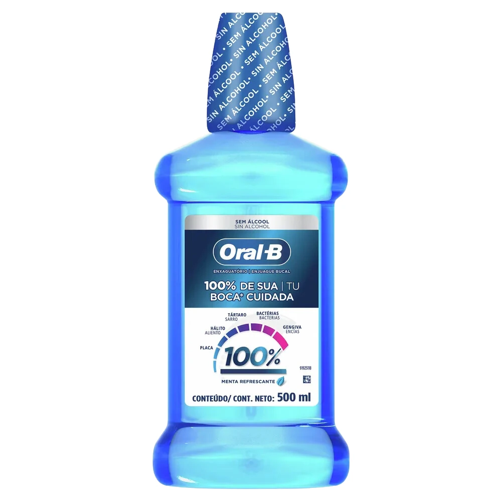 [80681524] ORALB ENJUAGUE 100% 500CC x 12 Uds.