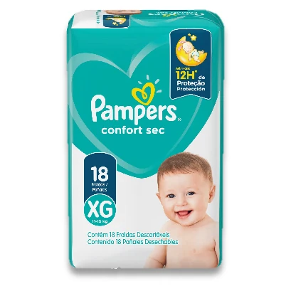 [80348010] PAMPERS PAÑALES CONFORT SEC XG 451 G x 8 Uds.