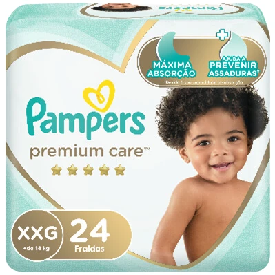 [80680483] PAMPERS PAÑALES PREMIUM CARE XXG 716 G x 8 Uds.
