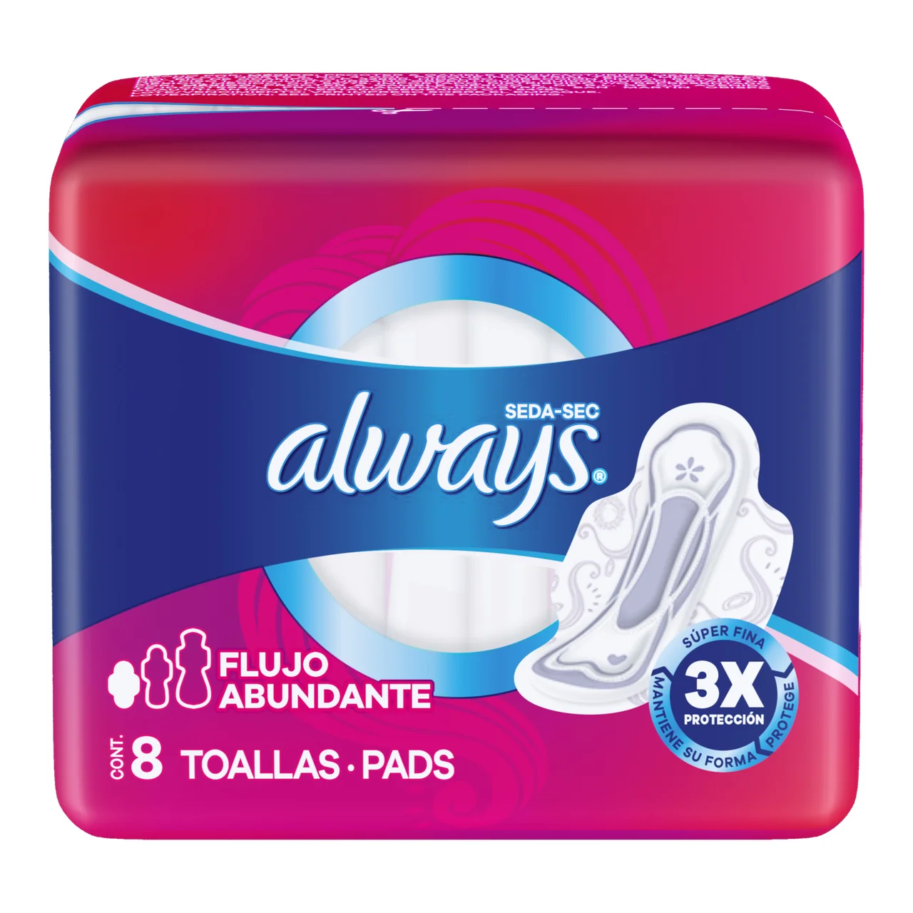 [80684304] ALWAYS TOALL SEDA SEC F ABUN 60 G x 24 Uds.