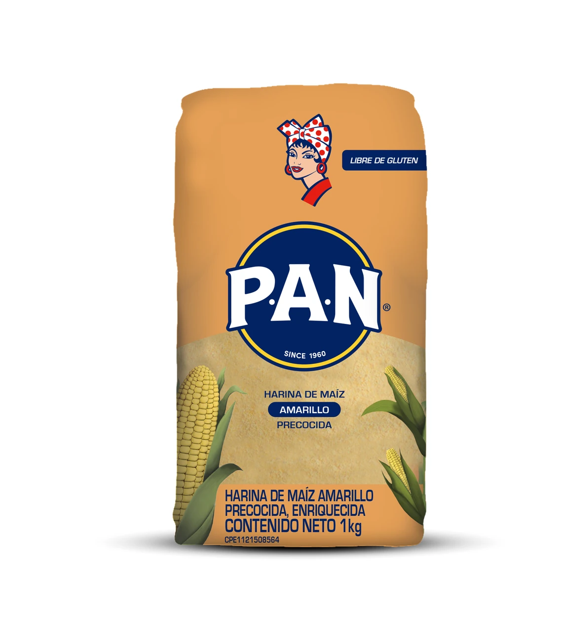 [H136] HARINA MAIZ AMARILLA 1 KG x 20 Uds BOPP 20 (E)