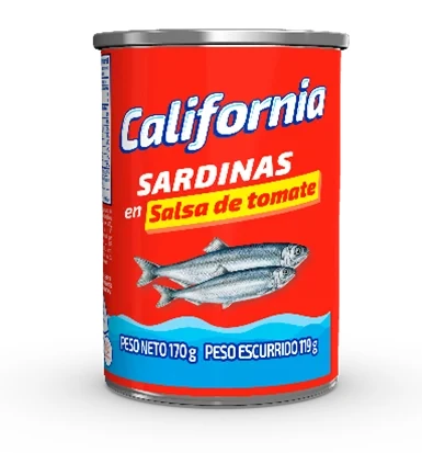 [D401] CALIFORNIA SARDINA TOMATE 170 G x 20 Uds.