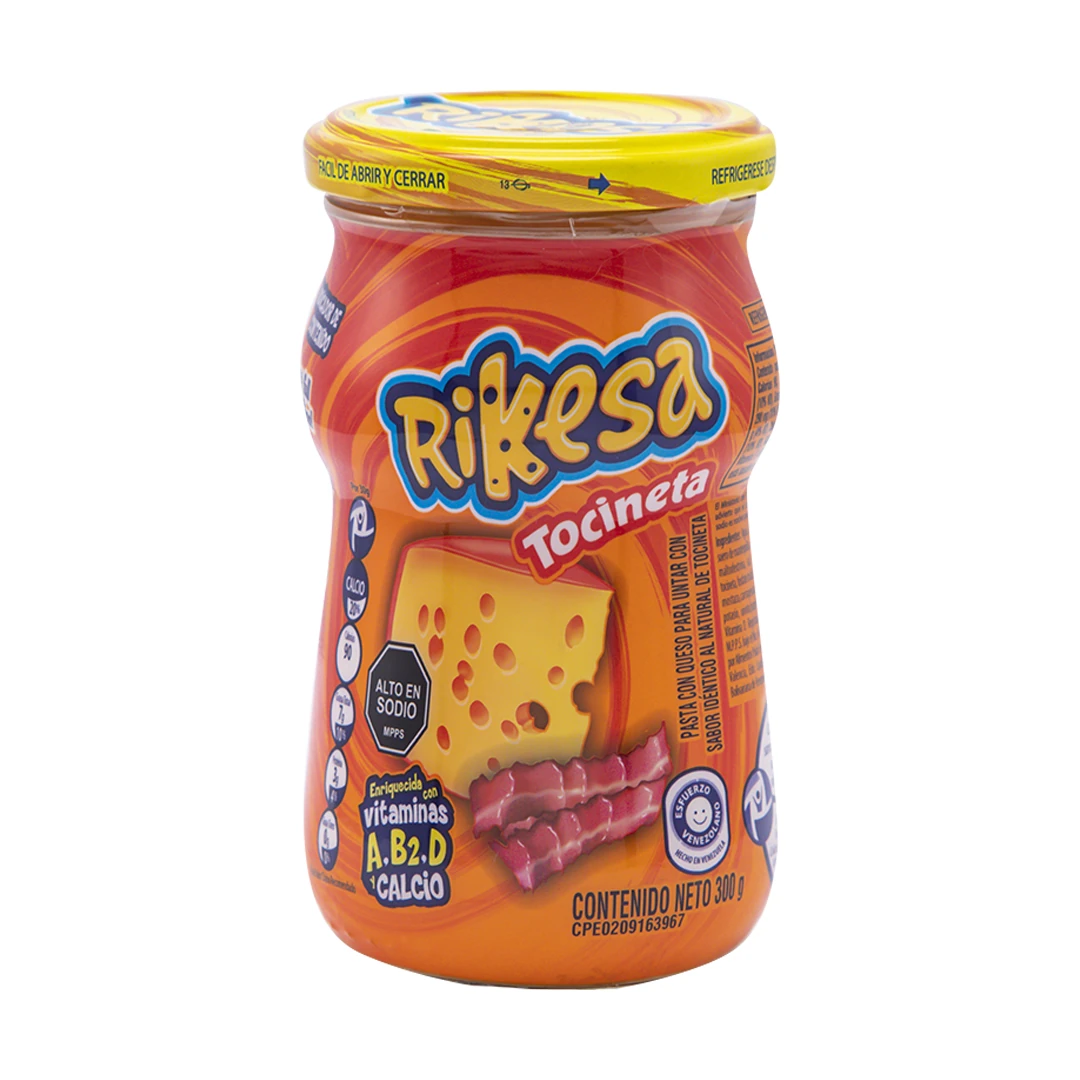 [T603] RIKESA QUESO TOCINETA ENRIQ 300 G x 12 Uds.
